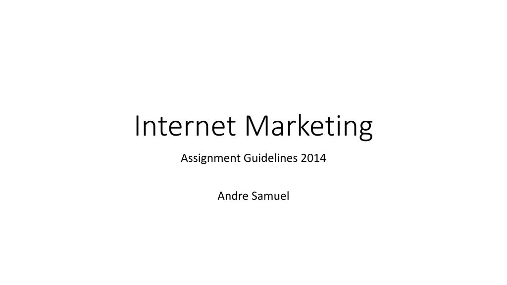PPT - Internet Marketing PowerPoint Presentation, free download - ID ...