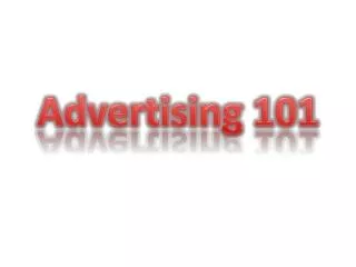 Advertising 101
