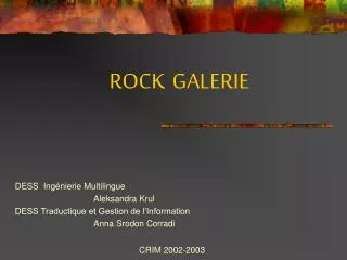 rock galerie
