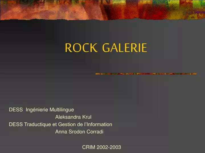 rock galerie