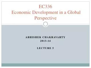ec336 economic development in a global perspective