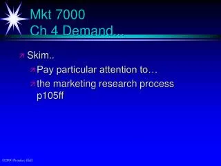 Mkt 7000 Ch 4 Demand...