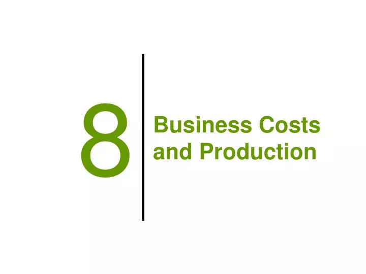 business costs and production