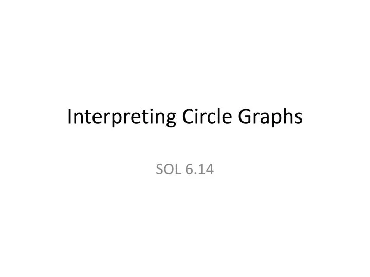 interpreting circle graphs