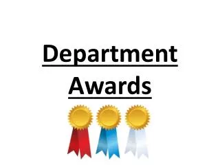 Department Awards
