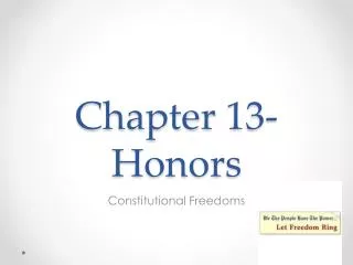 Chapter 13-Honors