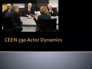 CEEN 590 Actor Dynamics