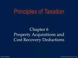 Principles of Taxation