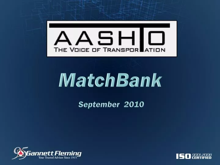 matchbank september 2010