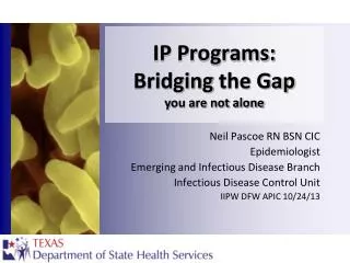 IP Programs : Bridging the Gap y ou are not alone