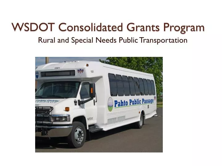 wsdot consolidated grants program