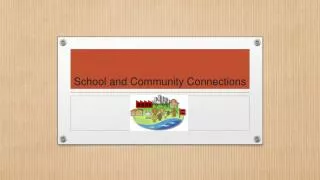 School and Community Connections