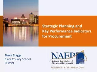 Strategic Planning and Key Performance Indicators for Procurement