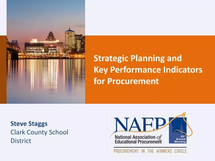 strategic planning and key performance indicators for procurement