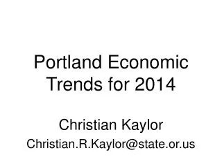 Christian Kaylor Christian.R.Kaylor@state.or