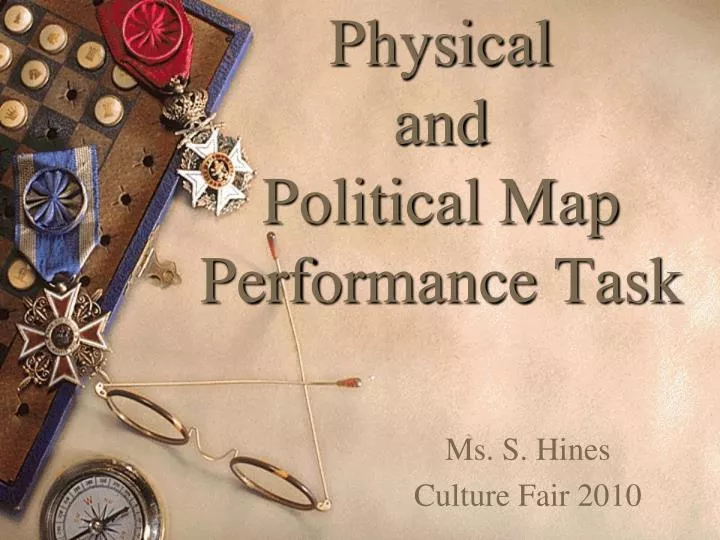 physical and political map performance task