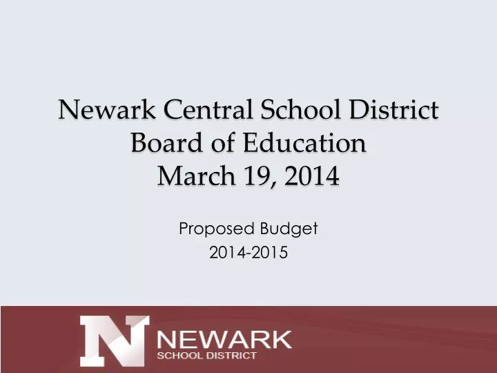 newark central school district board of education march 19 2014