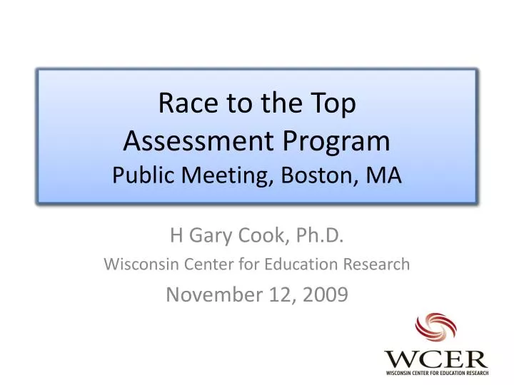 race to the top assessment program public meeting boston ma