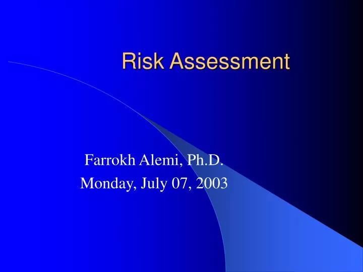 risk assessment