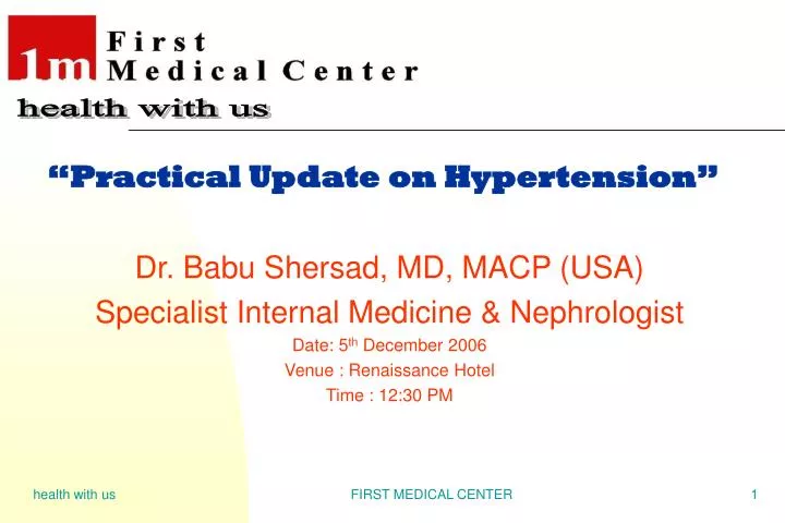 practical update on hypertension