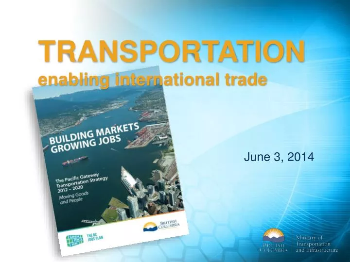 transportation enabling international trade
