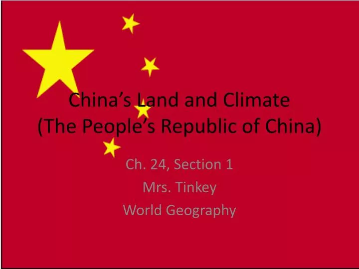 china s land and climate the people s republic of china