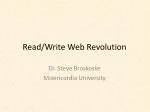 Read/Write Web Revolution - slide 1