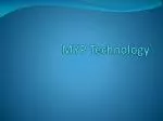 MYP Technology - slide 1
