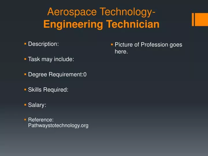 aerospace technology engineering technician