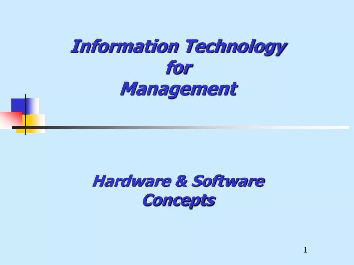 information technology for management