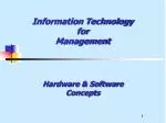 Information Technology for Management - slide 1