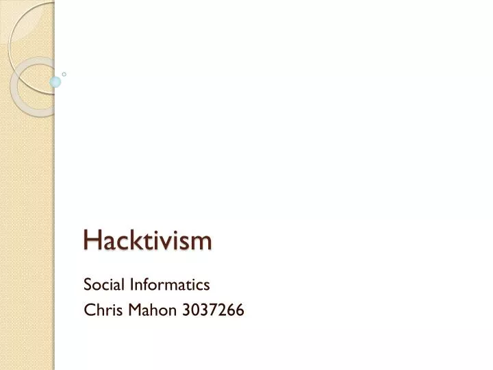 hacktivism