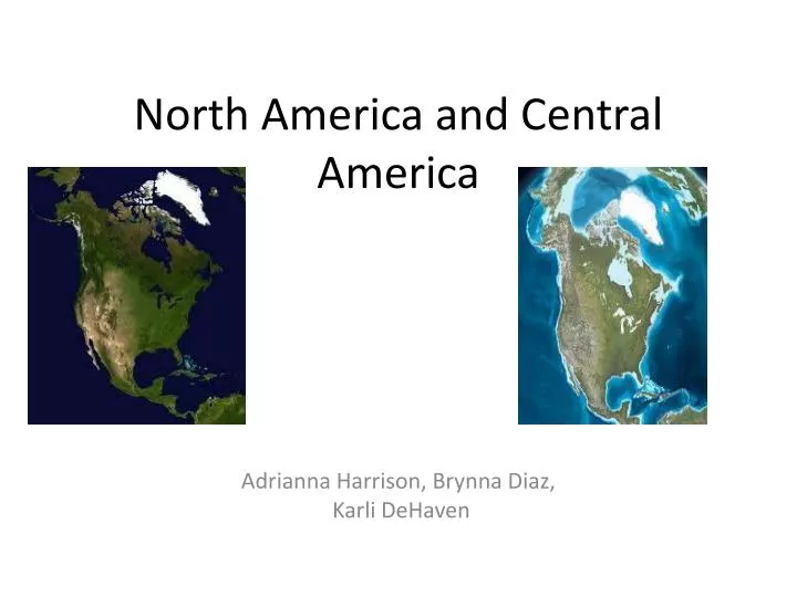 north america and central america