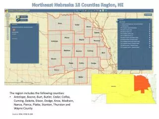 Northeast Nebraska 18 Counties Region, NE