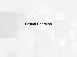 Sexual Coercion