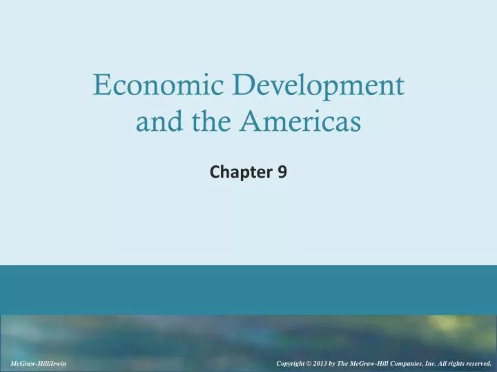 economic development and the americas