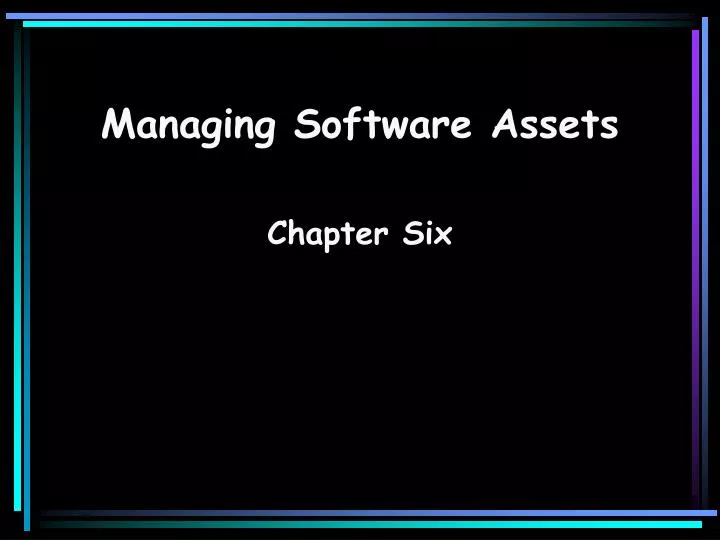 managing software assets