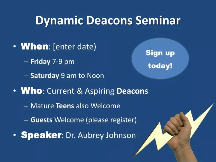 dynamic deacons seminar