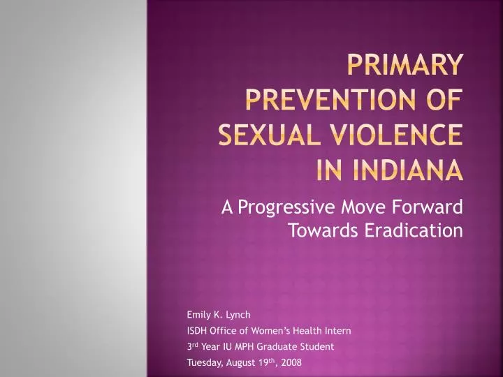 primary prevention of sexual violence in indiana