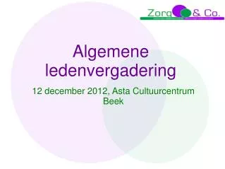 algemene ledenvergadering