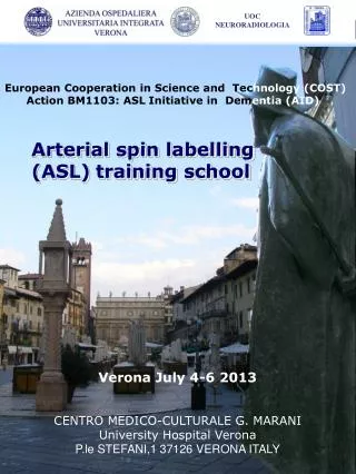 Arterial spin labelling (ASL) training school