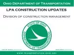LPA CONSTRUCTION UPDATES