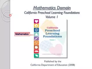 Mathematics Domain California Preschool Learning Foundations Volume 1