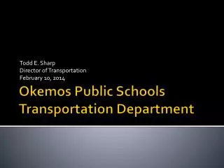 Okemos Public Schools Transportation Department