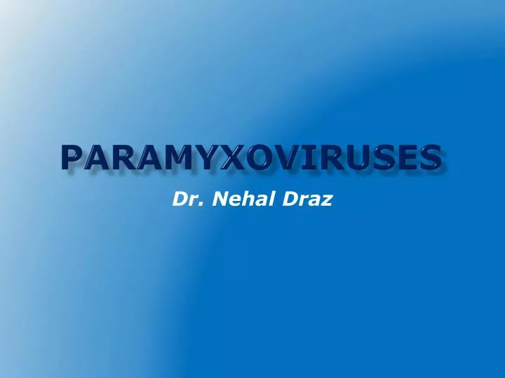 paramyxoviruses