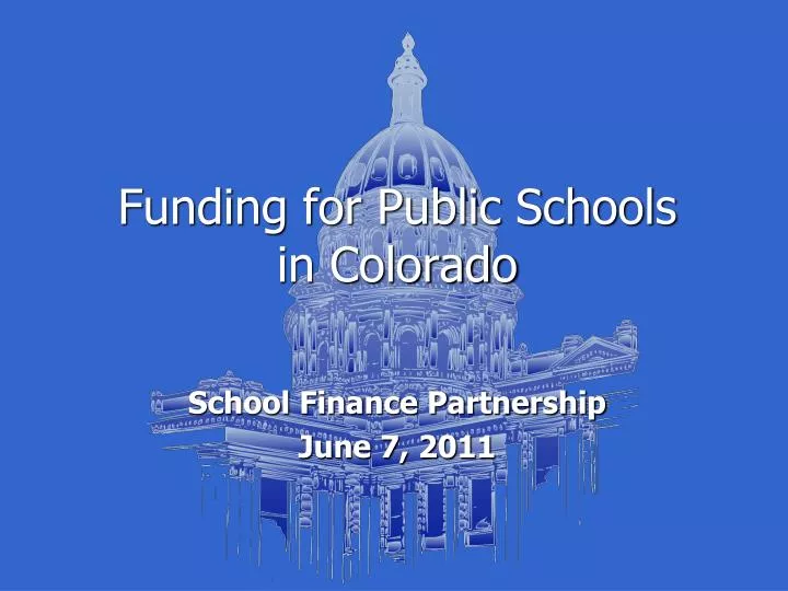 funding for public schools in colorado