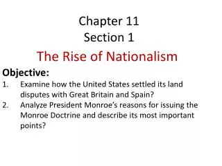 Chapter 11 Section 1