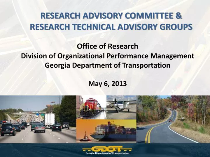 research advisory committee research technical advisory groups