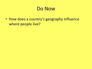 do now