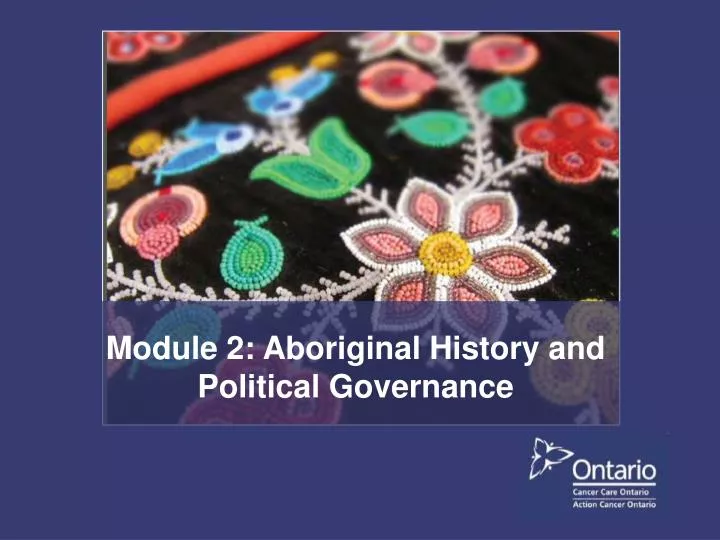 module 2 aboriginal history and political governance